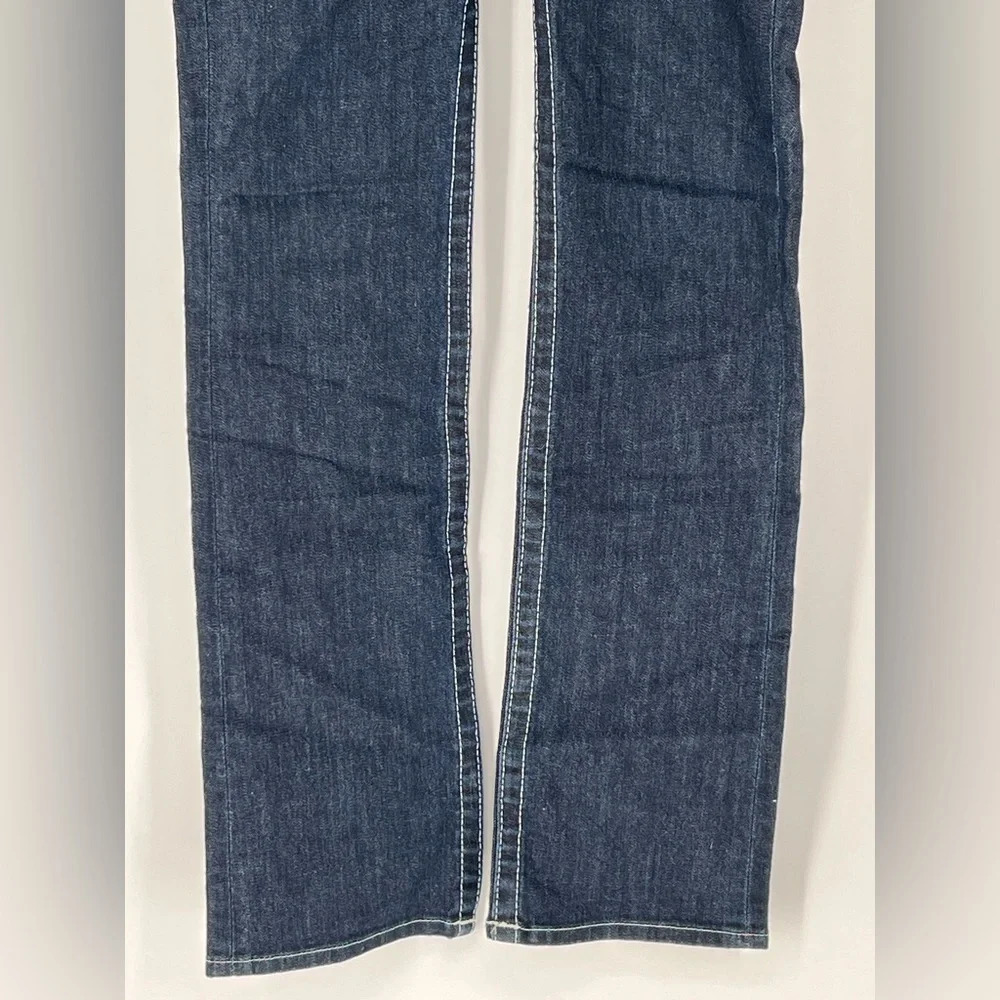 TRUE RELIGION NWOT‎ STRAIGHT LEG DARK BLUE JEANS COMFY STRETCH
